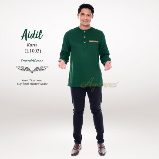 Aidil Kurta L1003 (EmeraldGreen) 