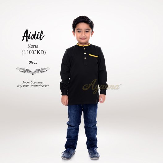 Aidil Kurta L1003KD (Black) 