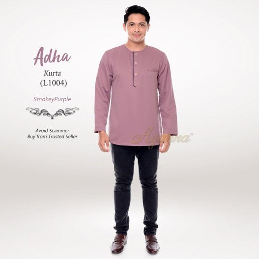 Adha Kurta L1004 (SmokeyPurple) 