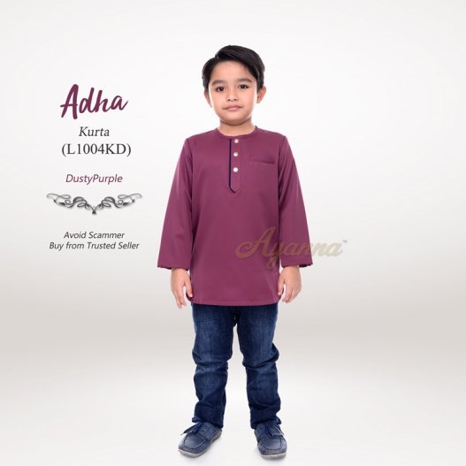 Adha Kurta L1004KD (DarkDustyPurple) 