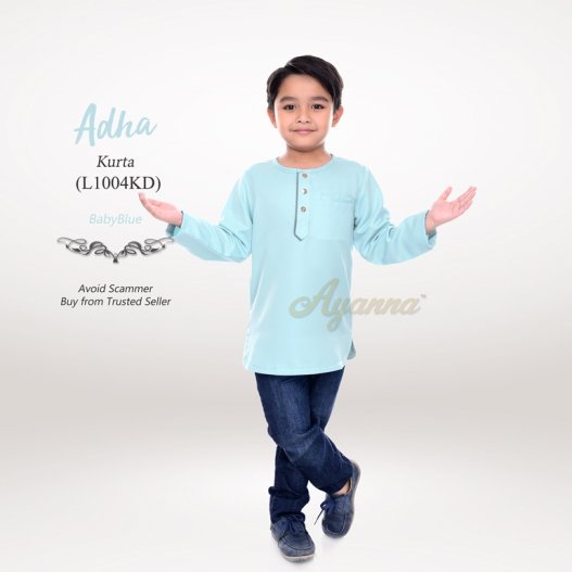 Adha Kurta L1004KD (BabyBlue) 