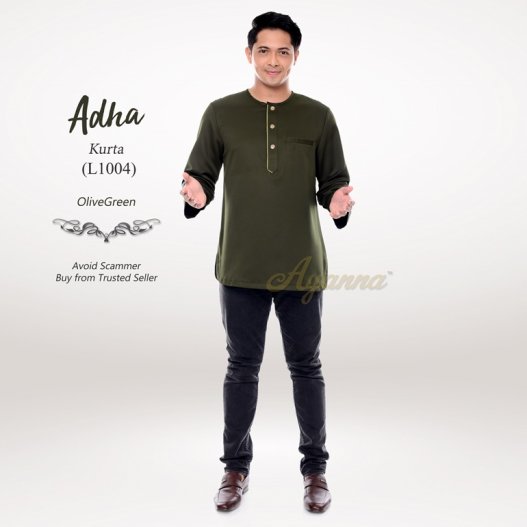 Adha Kurta L1004 (OliveGreen) 