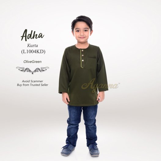 Adha Kurta L1004KD (OliveGreen) 