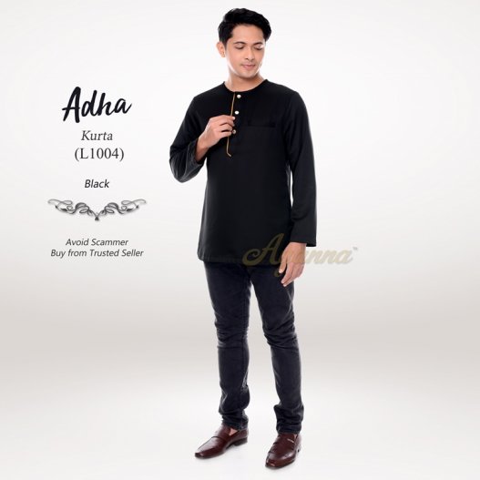 Adha Kurta L1004 (Black) 