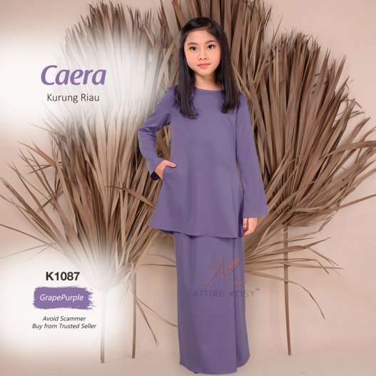 Caera Kurung Riau K1087 (GrapePurple) 