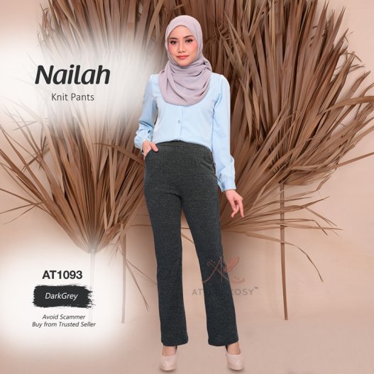 Nailah Knit Pants AT1093 (DarkGrey)