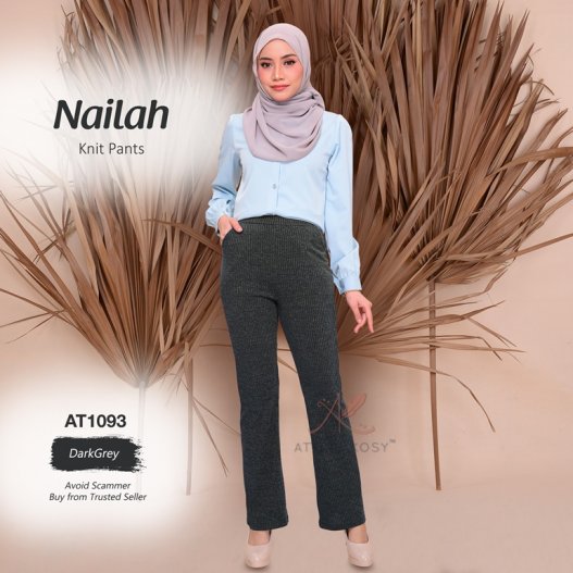 Nailah Knit Pants AT1093 (DarkGrey) 