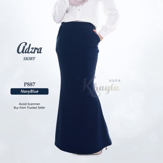 Adzra Skirt P887 (NavyBlue) 