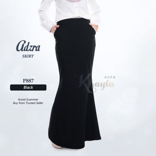 Adzra Skirt P887 (Black) 