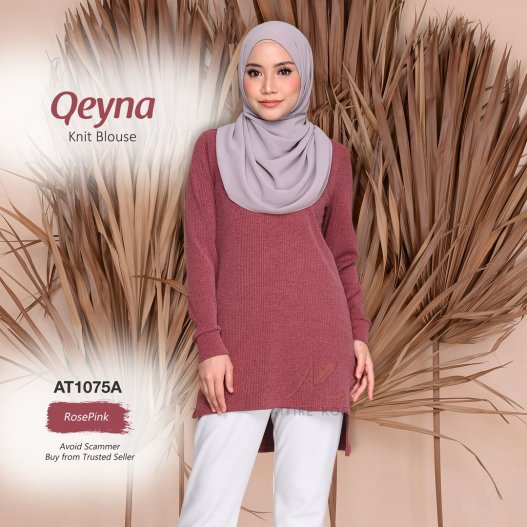 Qeyna Knit Blouse AT1075A (RosePink)