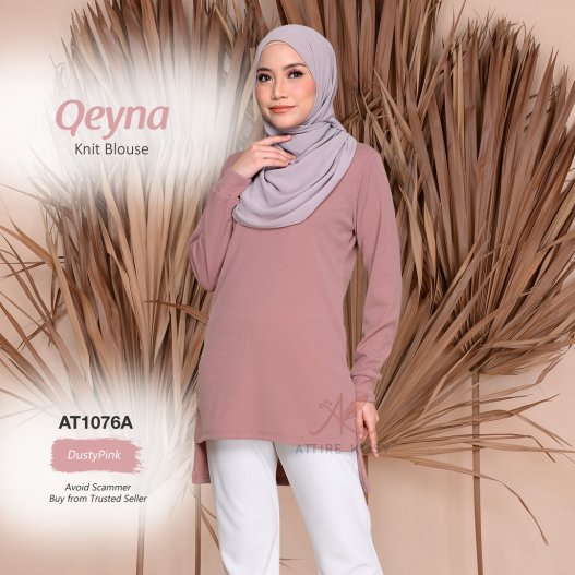Qeyna Knit Blouse AT1076A (DustyPink) 