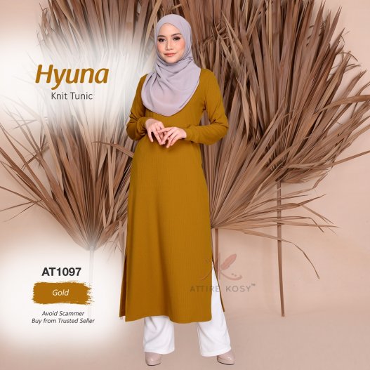 Hyuna Knit Tunic AT1097 (Gold) 