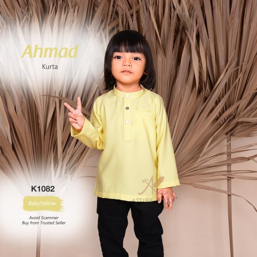 Ahmad Kurta K1082 (BabyYellow) 