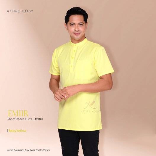 Emiir Short Sleeve Kurta AT1101 (BabyYellow)