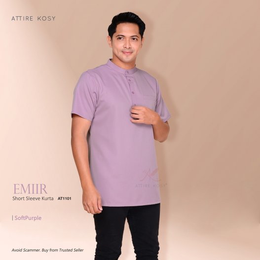 Emiir Short Sleeve Kurta AT1101 (SoftPurple)