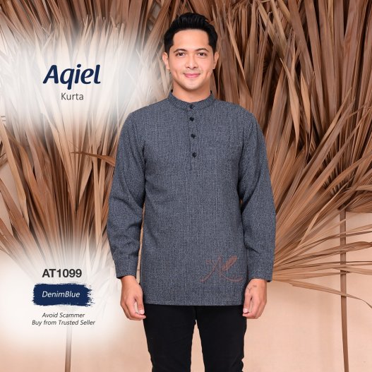 Aqiel Kurta AT1099 (DenimBlue) 