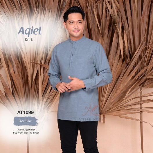 Aqiel Kurta AT1099 (SteelBlue) 