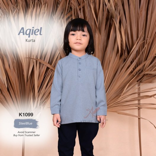 Aqiel Kurta K1099 (SteelBlue) 