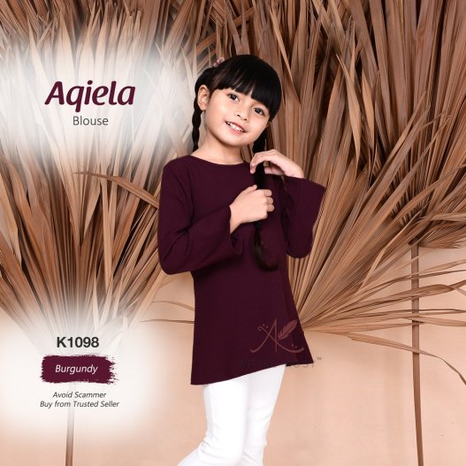 Aqiela Blouse K1098 (Burgundy)