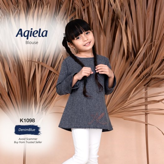 Aqiela Blouse K1098 (DenimBlue)