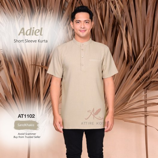 Adiel Short Sleeve Kurta AT1102 (SandKhakis) 