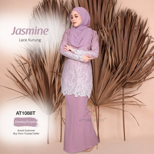 Jasmine Lace Kurung AT1088T (SmokeyPurple) 