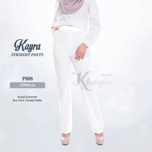 Kayra Straight Pants P888 (OffWhite)