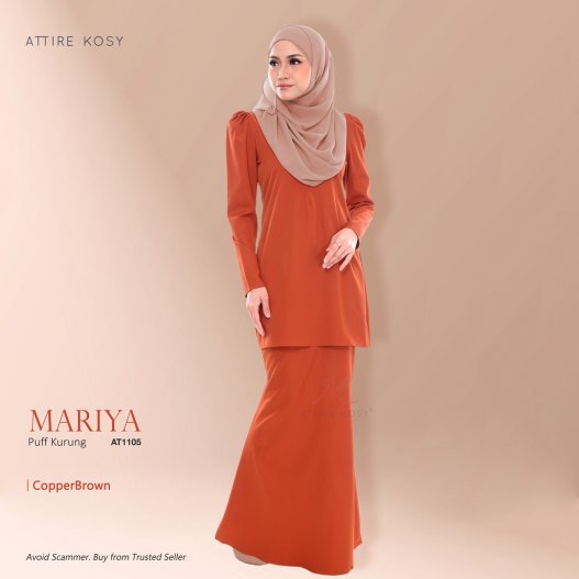 Mariya Puff Kurung AT1105 (CopperBrown)