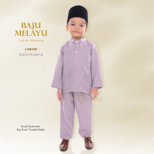 Baju Melayu Cekak Musang L1001KD (DustyPurple)