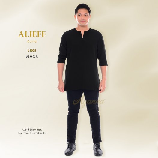 Alieff Kurta L1005 (Black)