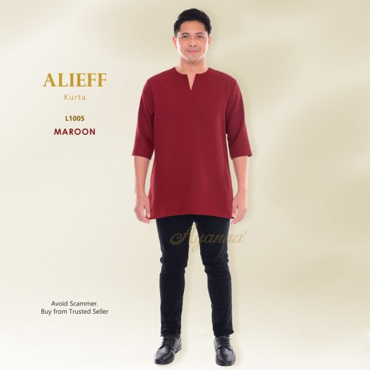 Alieff Kurta L1005 (Maroon)