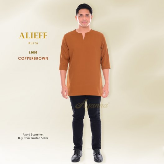 Alieff Kurta L1005 (CopperBrown) 