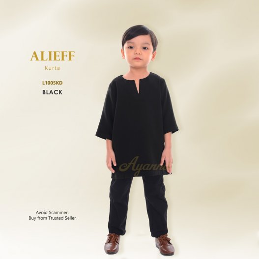 Alieff Kurta L1005KD (Black)