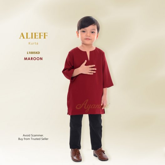 Alieff Kurta L1005KD (Maroon) 