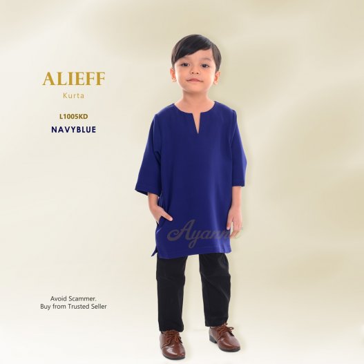 Alieff Kurta L1005KD (NavyBlue) 