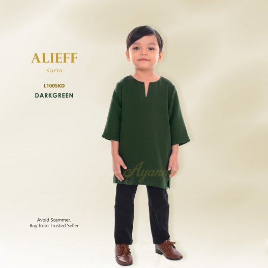 Alieff Kurta L1005KD (DarkGreen) 