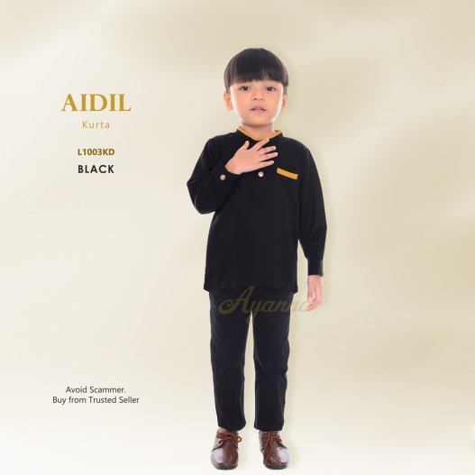 Aidil Kurta L1003KD (Black) 