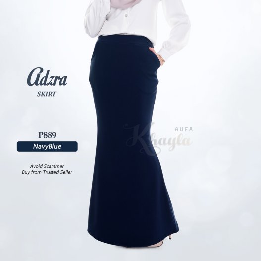 Adzra Skirt P889 (NavyBlue)