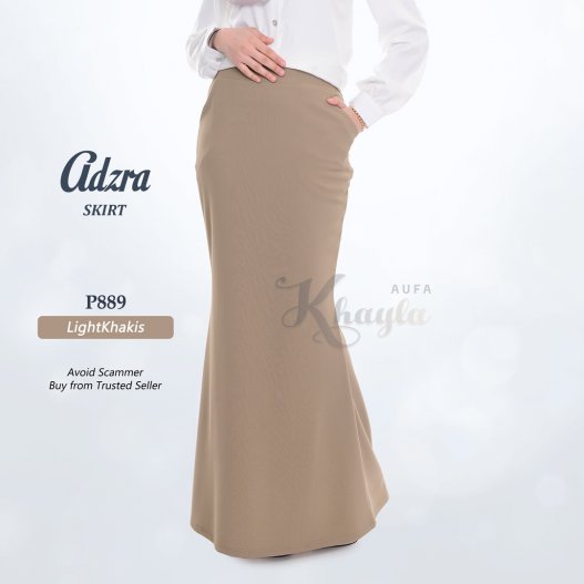 Adzra Skirt P889 (LightKhakis) 