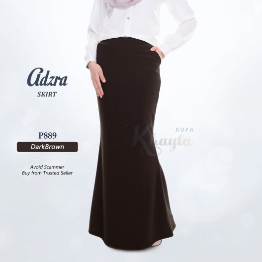 Adzra Skirt P889 (DarkBrown)