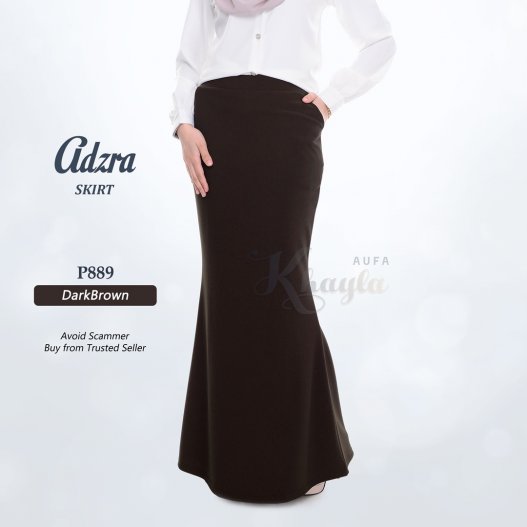 Adzra Skirt P889 (DarkBrown) 