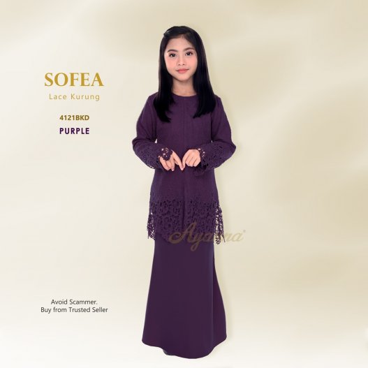 Sofea Lace Kurung 4121BKD (Purple)