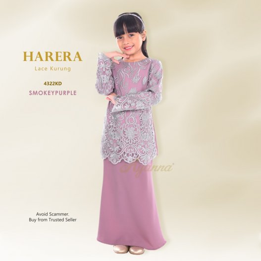Harera Lace Kurung 4322KD (SmokeyPurple) 