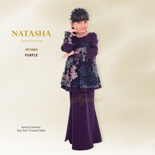 Natasha Lace Kurung 3872BKD (Purple) 