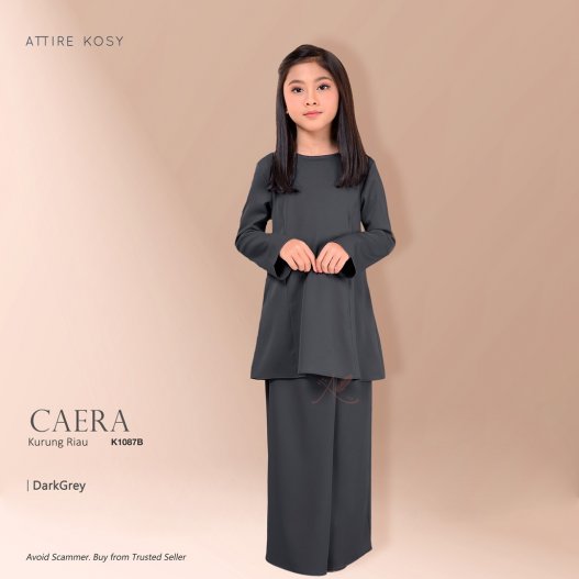 Caera Kurung Riau K1087B (DarkGrey) 