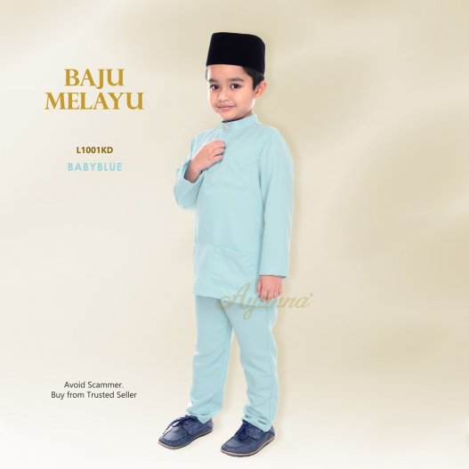 Baju Melayu Cekak Musang L1001KD (BabyBlue) 