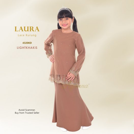 Laura Lace Kurung 4320KD (LightKhakis) 