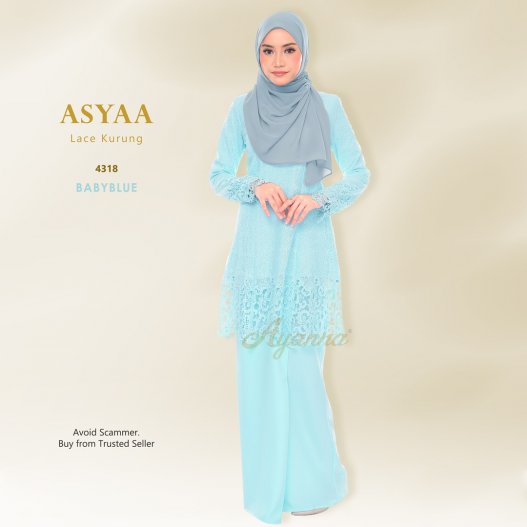 Asyaa Lace Kurung 4318 (BabyBlue)