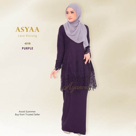 Asyaa Lace Kurung 4318 (Purple) 