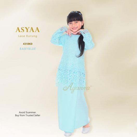 Asyaa Lace Kurung 4318KD (BabyBlue) 